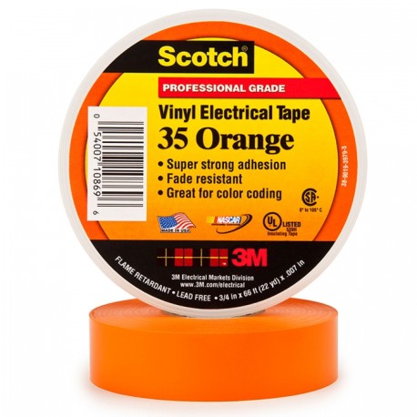 cinta electrica 3m 80610834022 scotch 35 de pvcpolivinilo