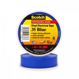 cinta electrica 3m 80610833925 scotch 3m 35 de pvcpolivinilo cadhesivo de caucho azul 34 in x 66 ft