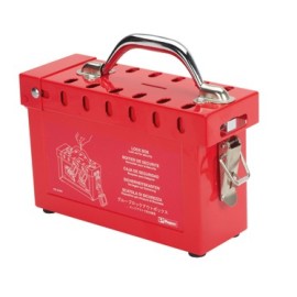 caja de bloqueo panduit pcandados de acero inoxidable rojo cap 13 candados