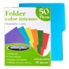 folder wilson jones p3290 papel carta azul intenso paquete 50 pz