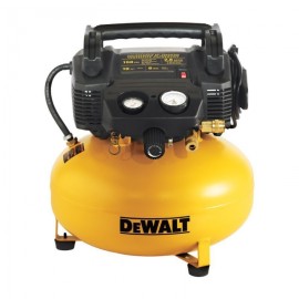 compresor dewalt 1 etapa libre de aceite amarillo cnegro peso de 15.5 kg tanque de 6 galones