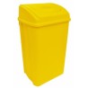 cesto pbasura sablon amarillo tapa tipo balancin capacidad de 42 l
